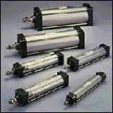 Taiyo Pneumatic Cylinder Space-saving General Purpose 10A-6 Series Pneumatic Cylinder/Bore 32 to 125mm